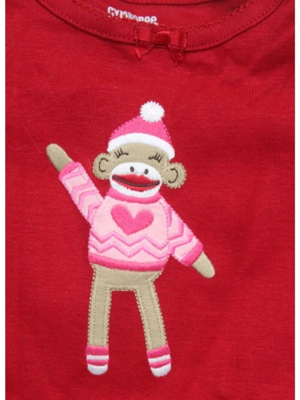 2014 Gymboree Holiday Family Sleepwear PJ Sock Monkey 2pc Girl sz 5 Fall Gymmies